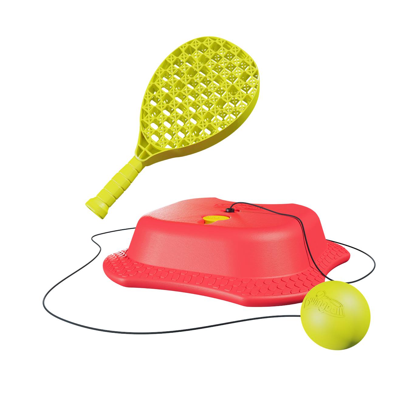 Jeu De Raquettes Swingball Reflex Tennis Métal Rouge - Jaune