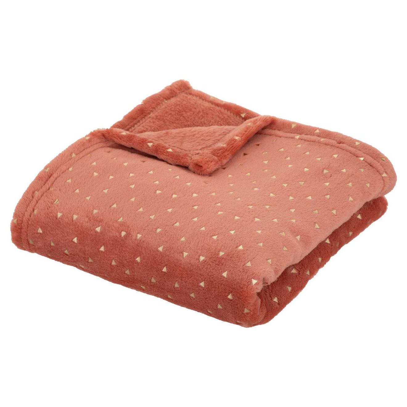Plaid Enfant - Berlingot Terracotta (Atmosphera) - Image 1