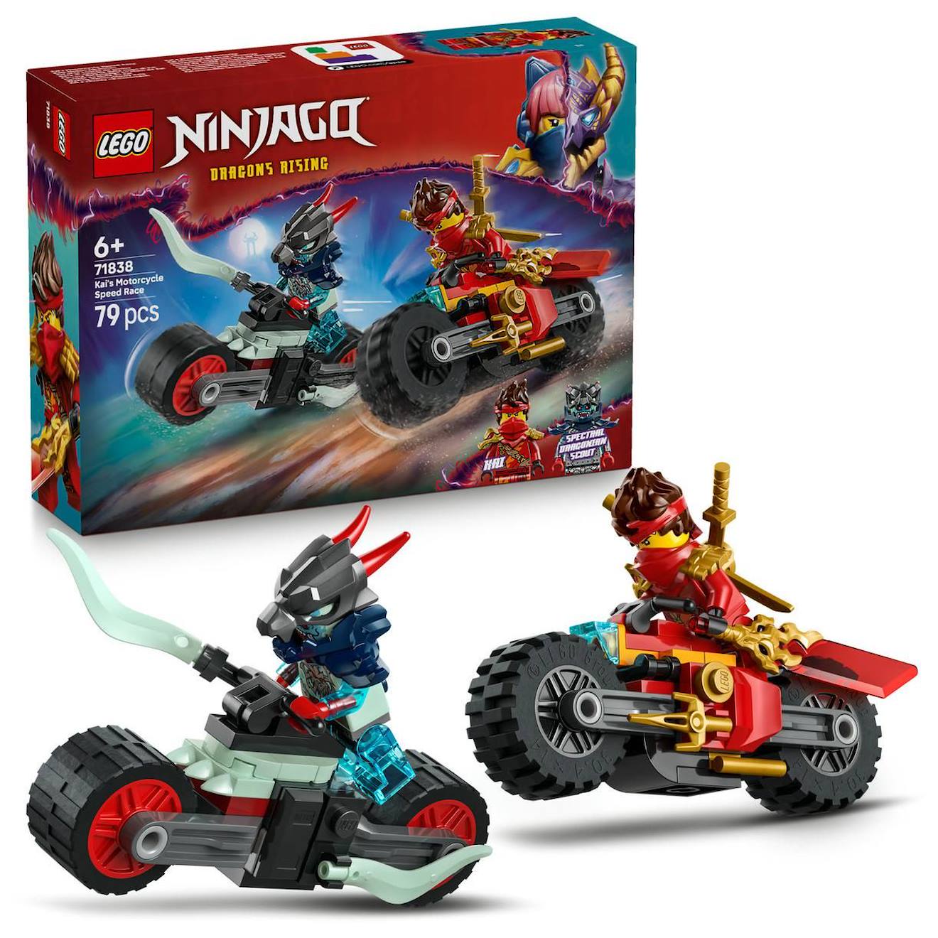 Lego Ninjago - Kai's Motorcycle Speed Race - 71838 Multicolore