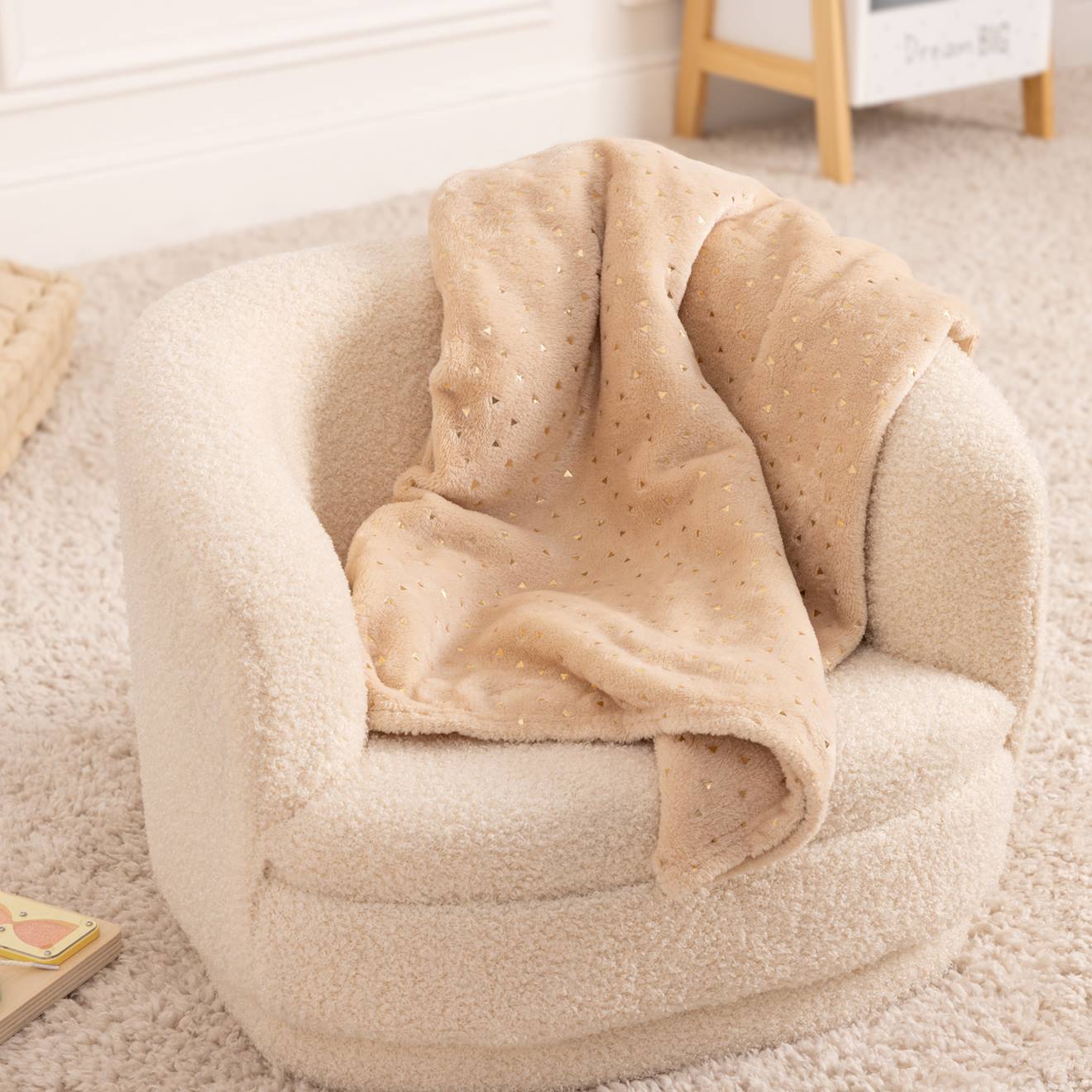 Plaid Enfant - Berlingot Beige