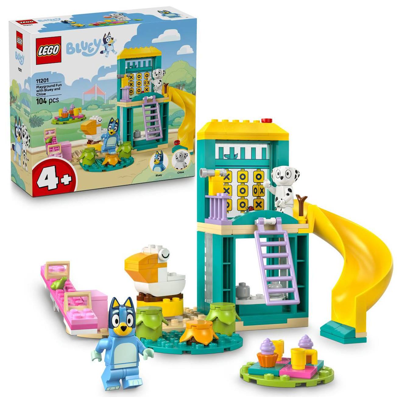 Lego Bluey - Bluey Et Chloe À L'aire De Jeux - 11201 Multicolore