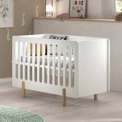 -Lit bébé sommier réglable pin massif et imitation bois  darius