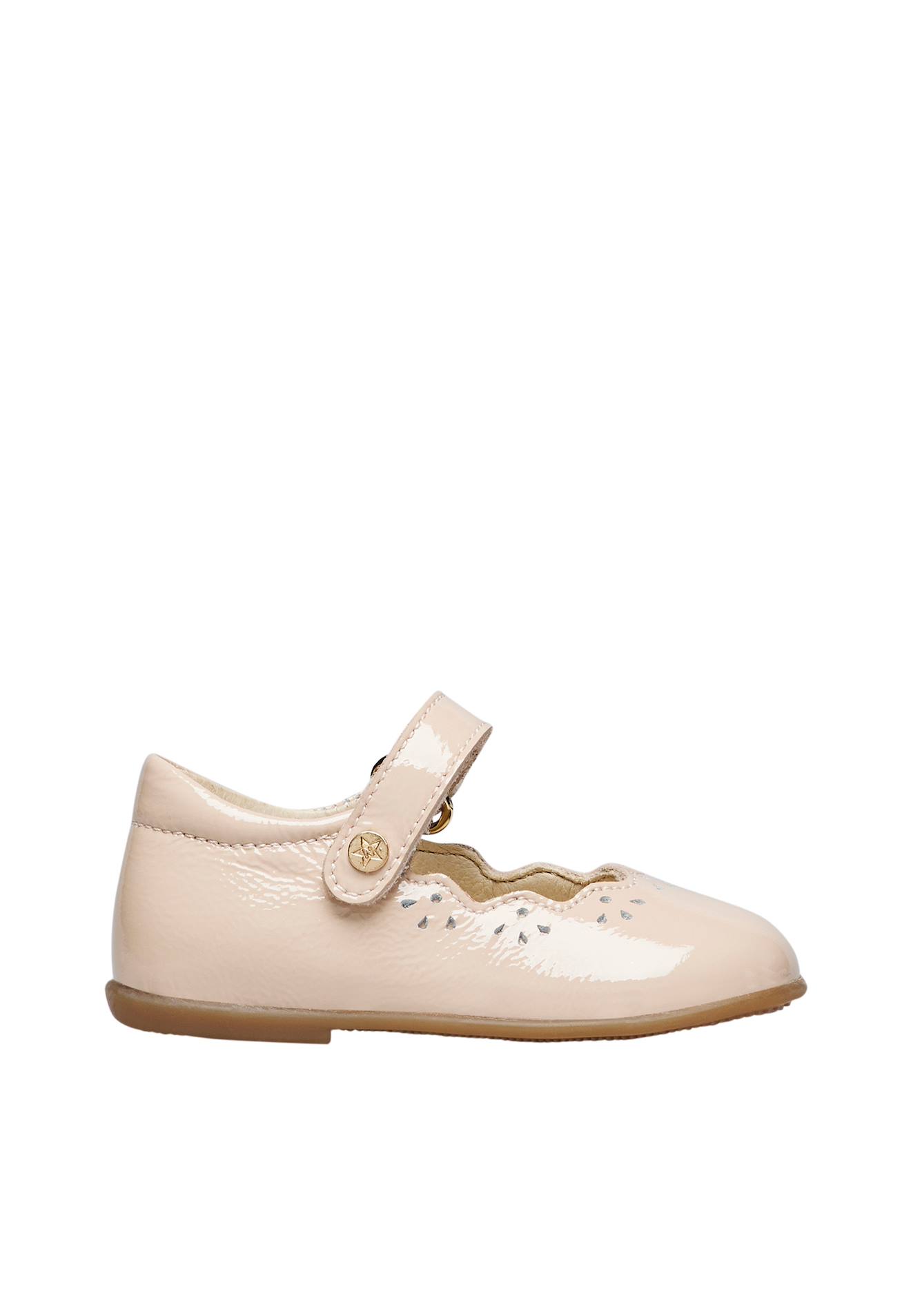 Ballerines En Cuir Verni Olya Poudre