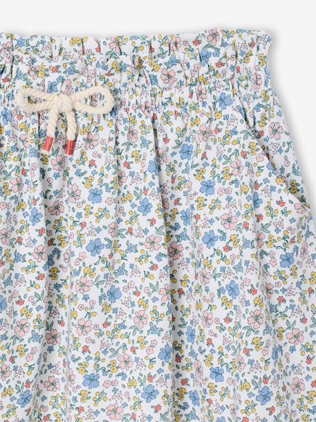 Jupe tournante imprimée fille beige+blanc imprimé+bleu chambray+rose pâle+vert imprimé 6 - vertbaudet enfant 
