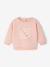 Sweat-shirt bébé fille message imprimé framboise+rose poudré+vanille 5 - vertbaudet enfant 