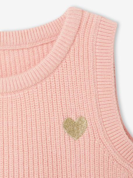 Pull bébé sans manches écru+marine+rose poudré 19 - vertbaudet enfant 