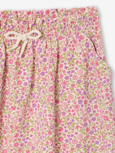 Jupe tournante imprimée fille beige+blanc imprimé+bleu chambray+rose pâle+vert imprimé 12 - vertbaudet enfant 