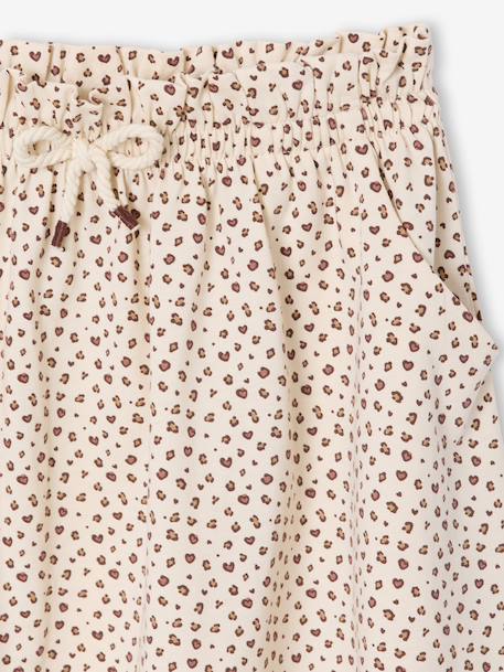 Jupe tournante imprimée fille beige+blanc imprimé+bleu chambray+rose pâle+vert imprimé 3 - vertbaudet enfant 