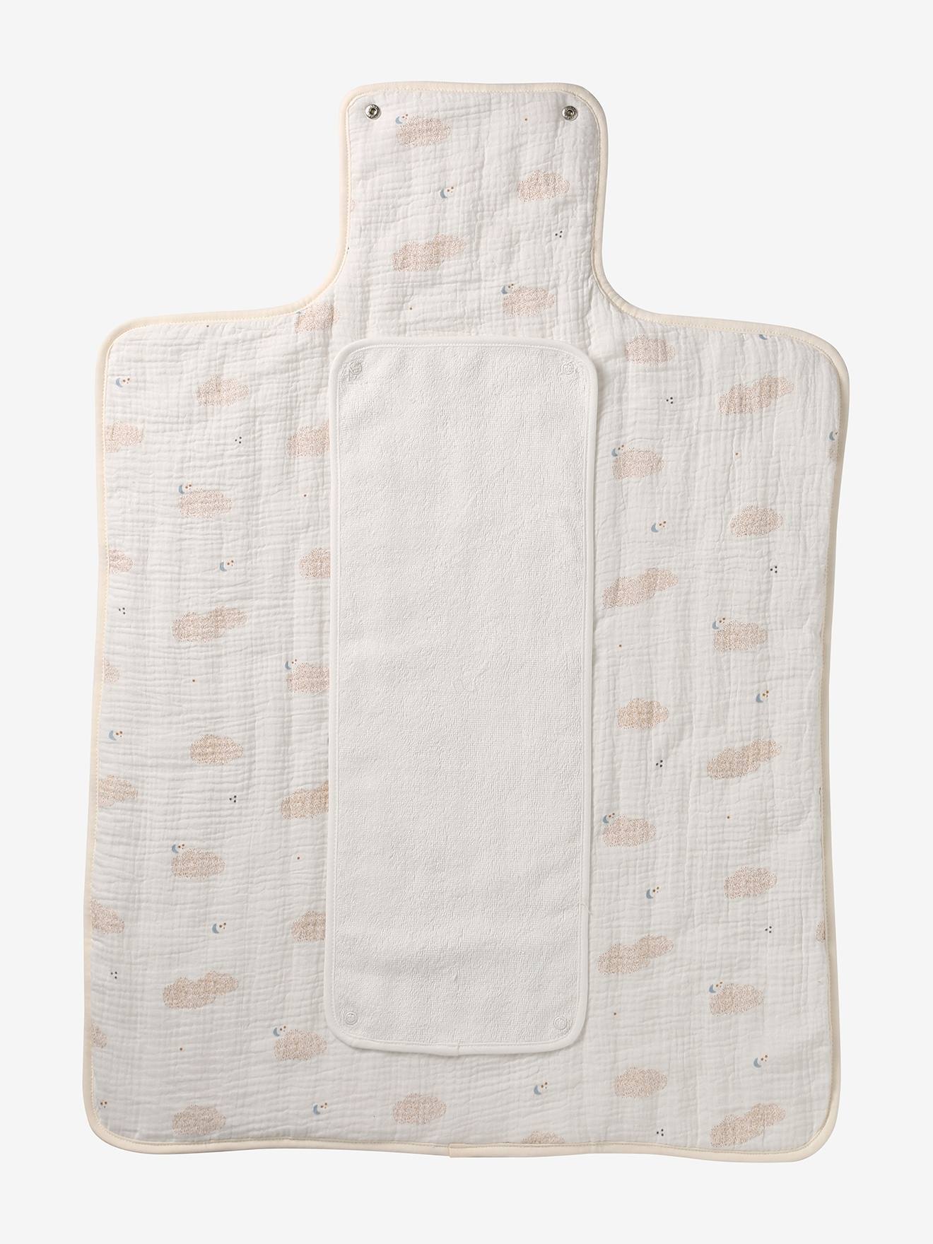 Tapis à langer de voyage nuages