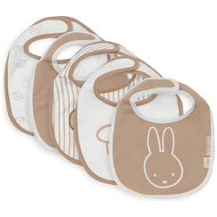 Puériculture-Repas-Lot de 5 bavoirs imperméables miffy heads