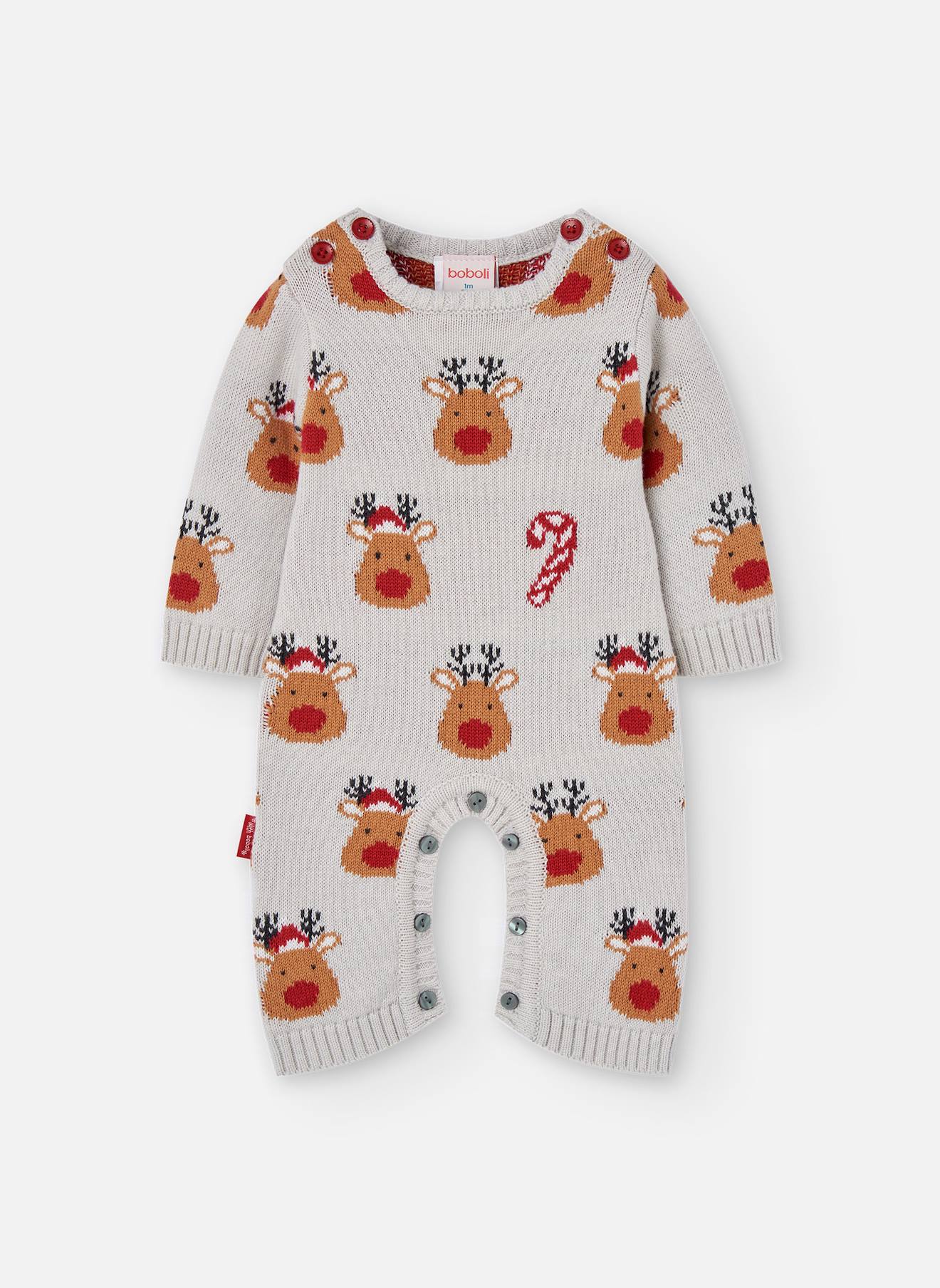 Pyjama Bébé De Noël Rennes Beige