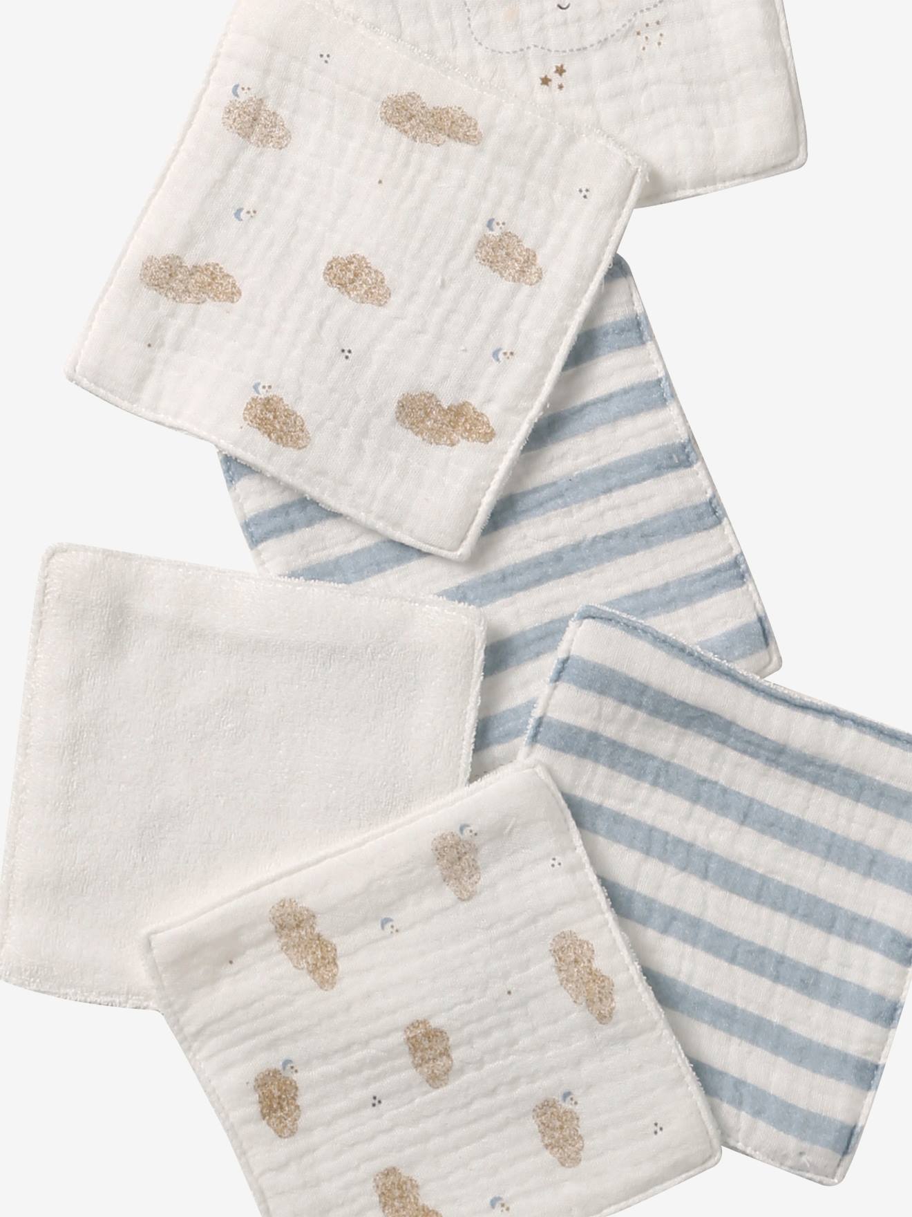 Lot de 6 lingettes lavables nuages (Vertbaudet) - Image 2