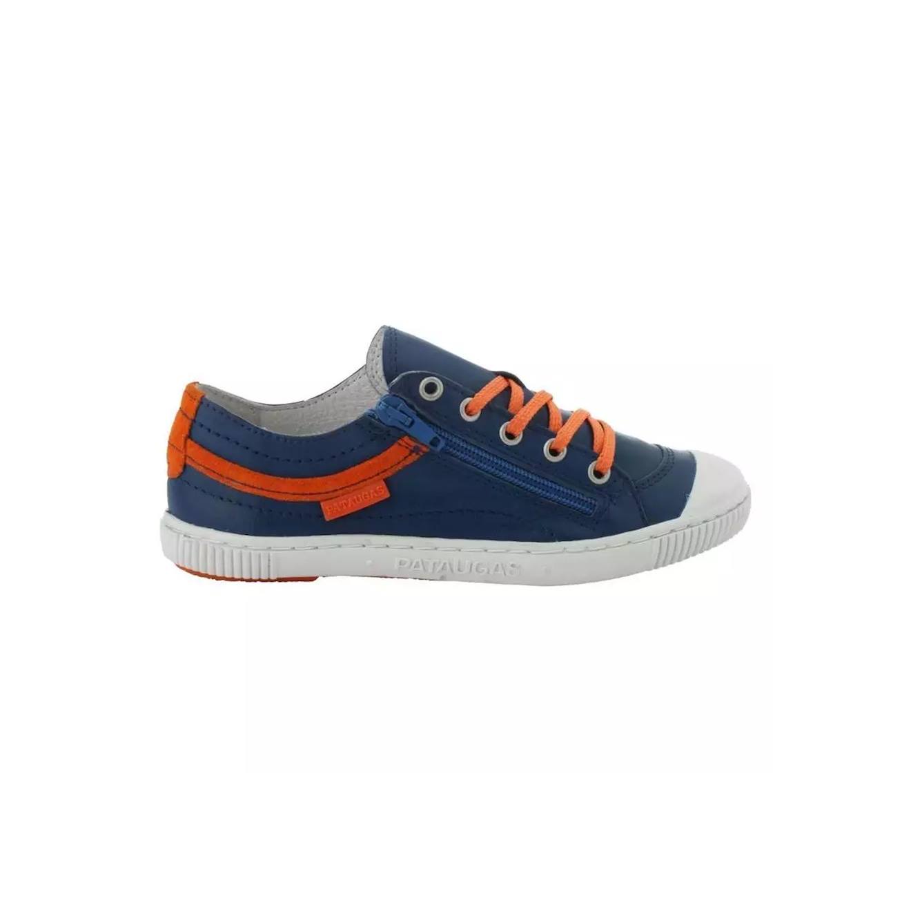 Baskets Cuir Bleu