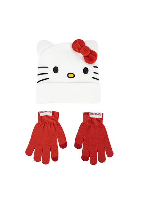 Fille-Accessoires-Bonnet, écharpe, gants-Ensemble 2 pièces hello kitty