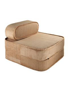 Chambre et rangement-Fauteuil pliant enfant - pouf convertible en velours côtelé