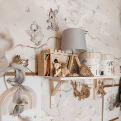 Linge de maison et décoration-Papier peint enfants au pays des cignes