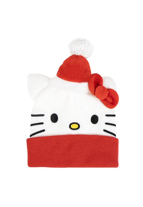 Bonnet de noël hello kitty à pois rouge  - vertbaudet enfant