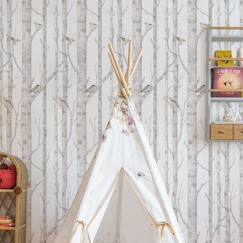 -Papier peint enfants forêt de bouleaux