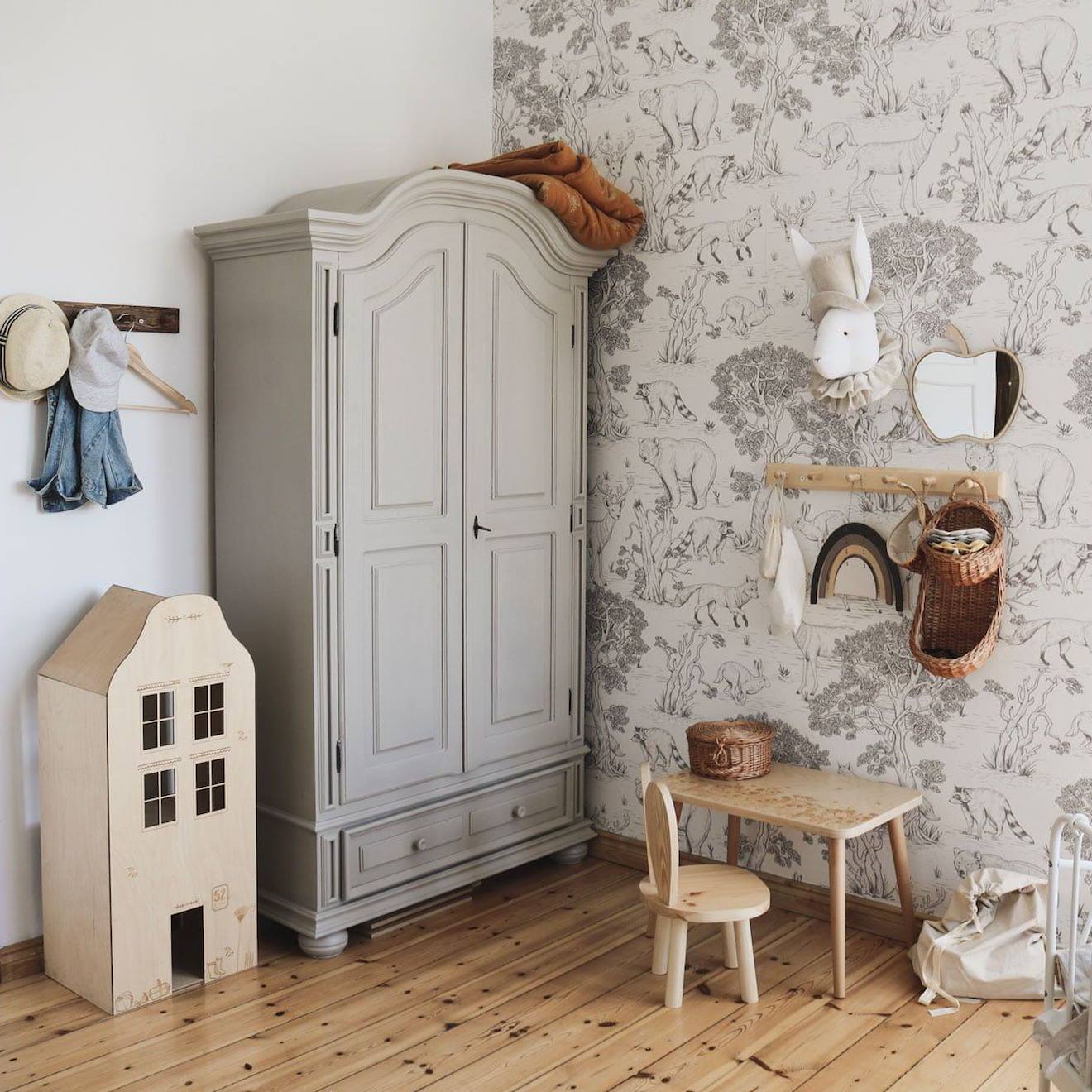 Papier Peint Enfants Animaux De La Forêt White