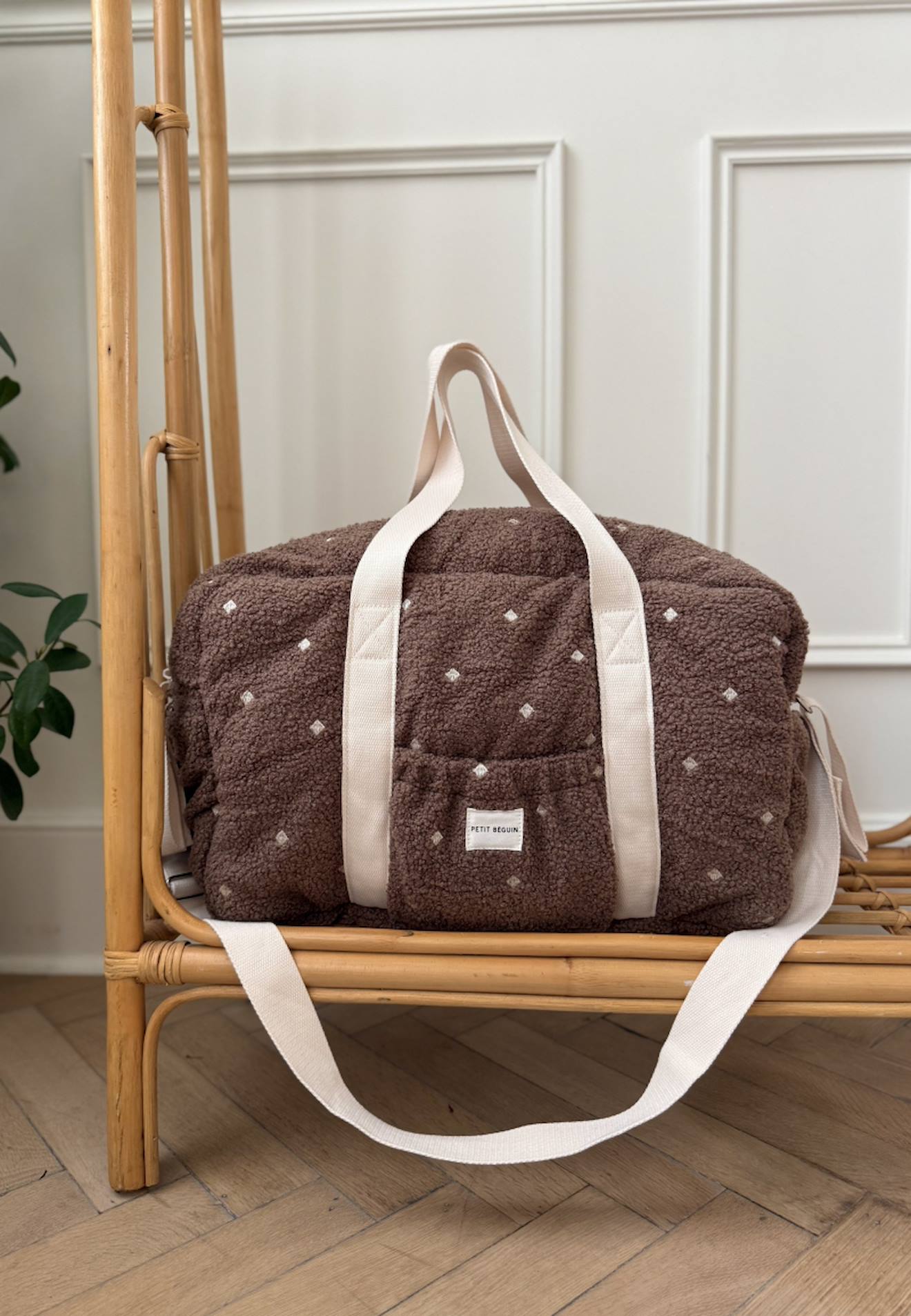 Sac À Langer En Sherpa Câlins Marron