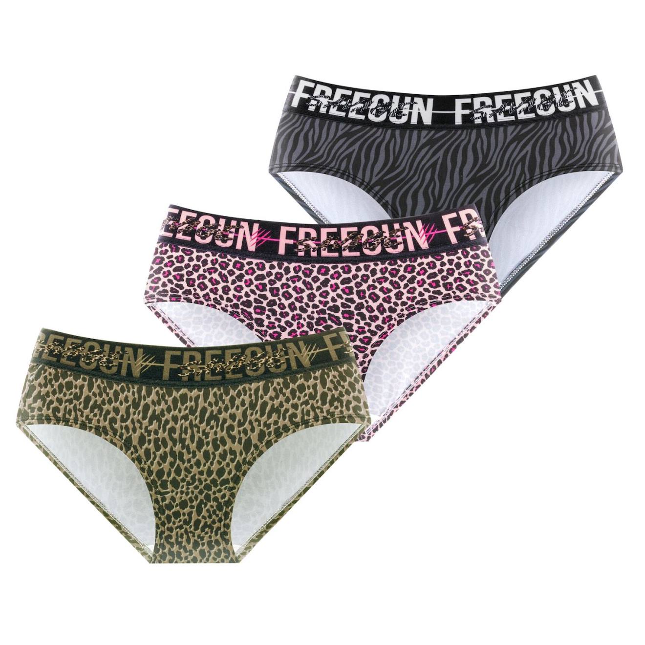 Lot De 3 Culottes Leopard Beigekakinoirgrisfushia 18 €