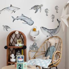 Planche de stickers enfants - poissons des océans  - vertbaudet enfant