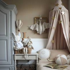 Linge de maison et décoration-Papier peint rayures vintage   et marron