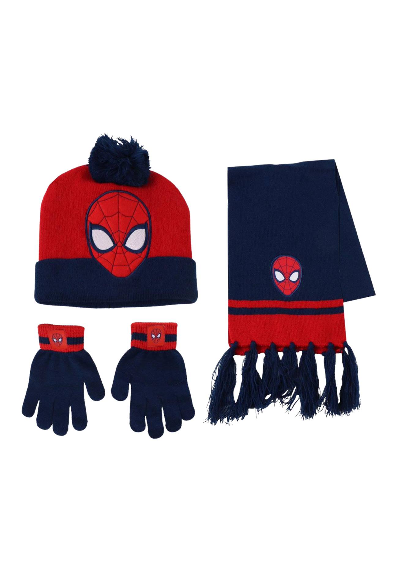Ensemble Écharpe Spider-man De 3 Pièces Rouge