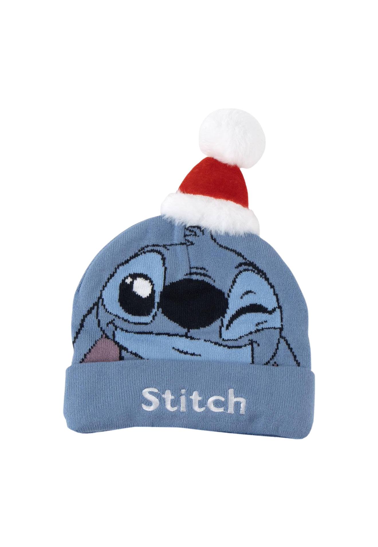 Bonnet De Noël Stitch Bleu