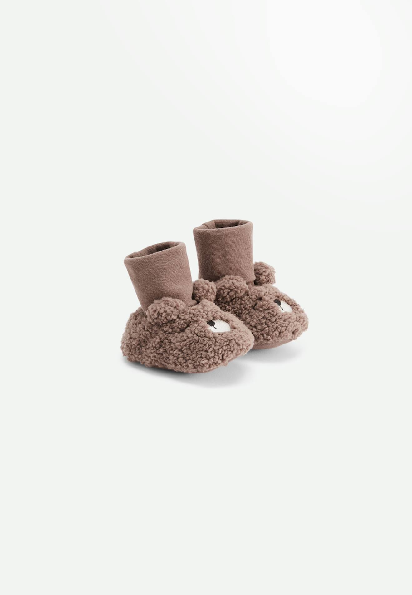 Chaussons Bb Clins Marron 7$