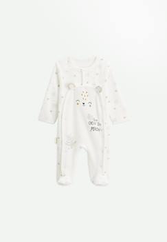 Pyjama bébé en velours ouverture pont mon petit chou du pérou  - vertbaudet enfant
