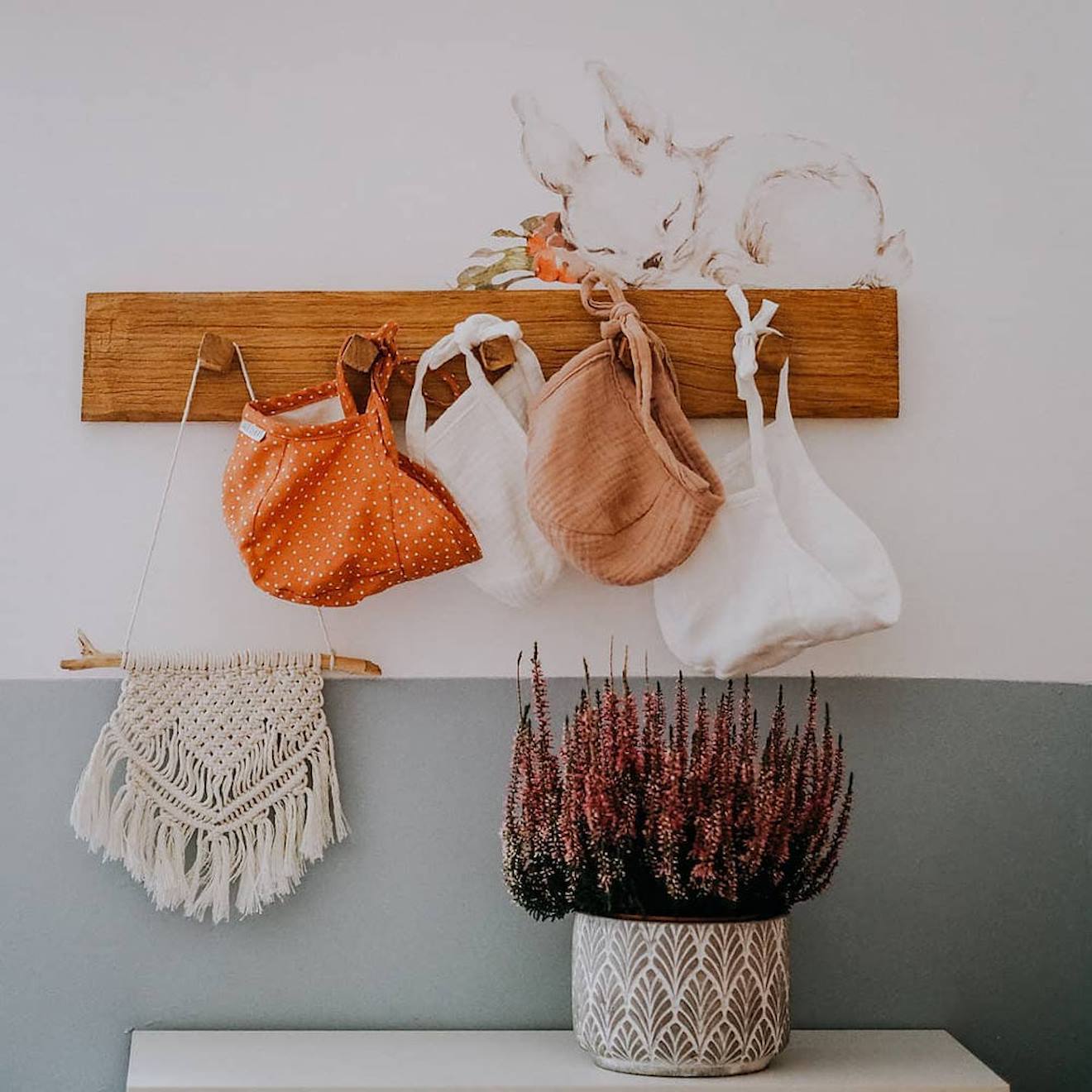 Planche De Stickers Enfants- Petits Lapins Blanches Brown