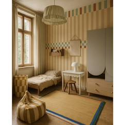 -Papier peint enfants rayures bonheur en folie