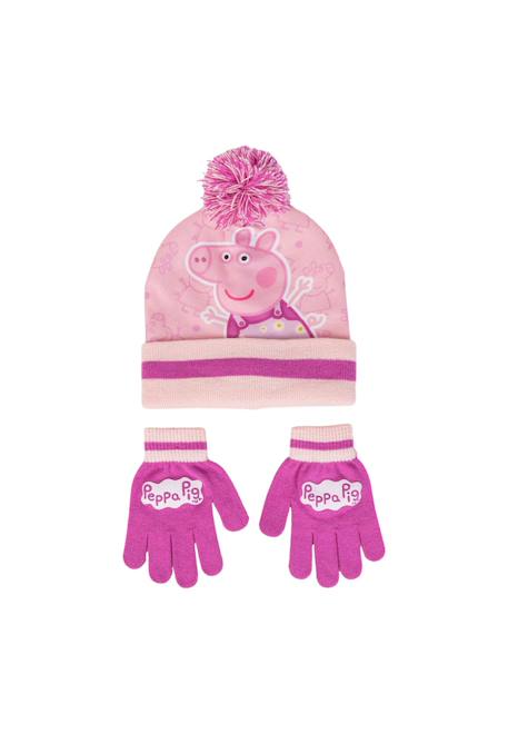 Fille-Accessoires-Ensemble 2 pièces peppa pig - bonnet et gants