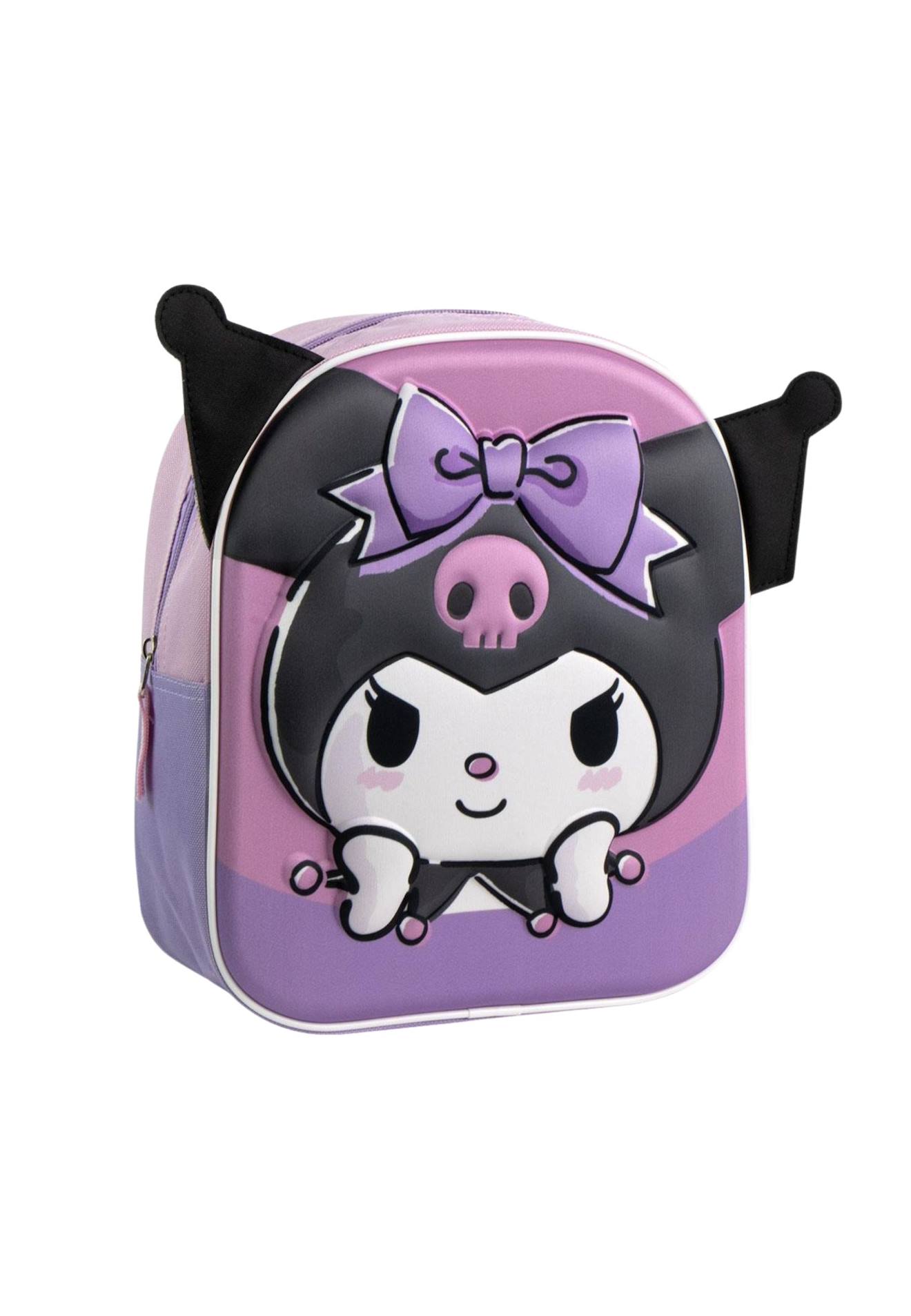 Sac À Dos Pour Enfants Avec Applications 3d, Hello Kitty Et Kuromi Violet