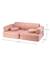 Canapé de jeu modulable enfant - settee convertible en teddy Biscuit+Cream white+Guava+Matcha+Warm hazel 14 - vertbaudet enfant 