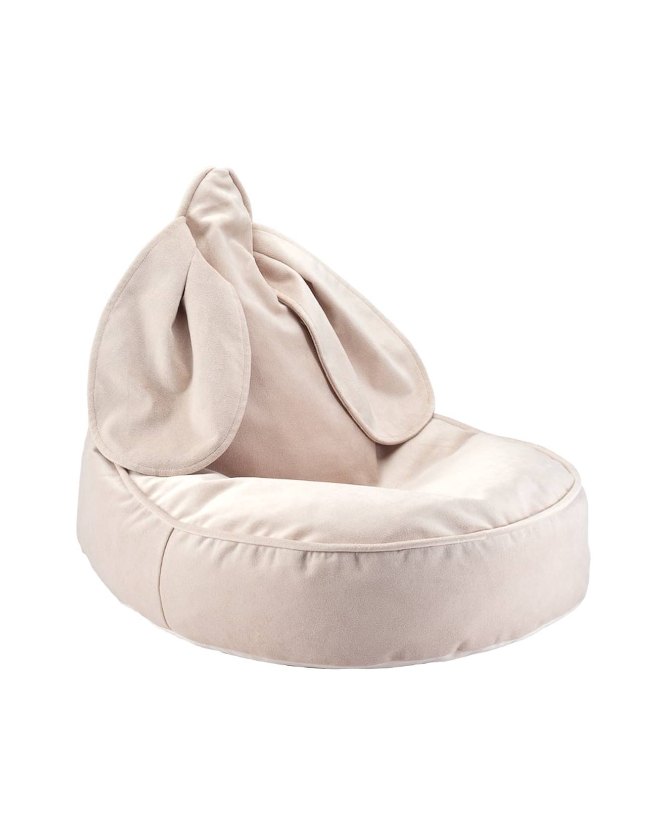 Pouf Poire Lapin Chambre Enfant - Fauteuil Comfortable En Velours Dusty Beige Pouf Poire Lapin Chambre Enfant - Fauteuil Comfortable En Velours Dusty Beige