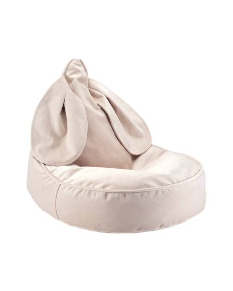 Pouf poire lapin chambre enfant - fauteuil comfortable en velours Dusty beige+Misty green+Salted caramel 1 - vertbaudet enfant 