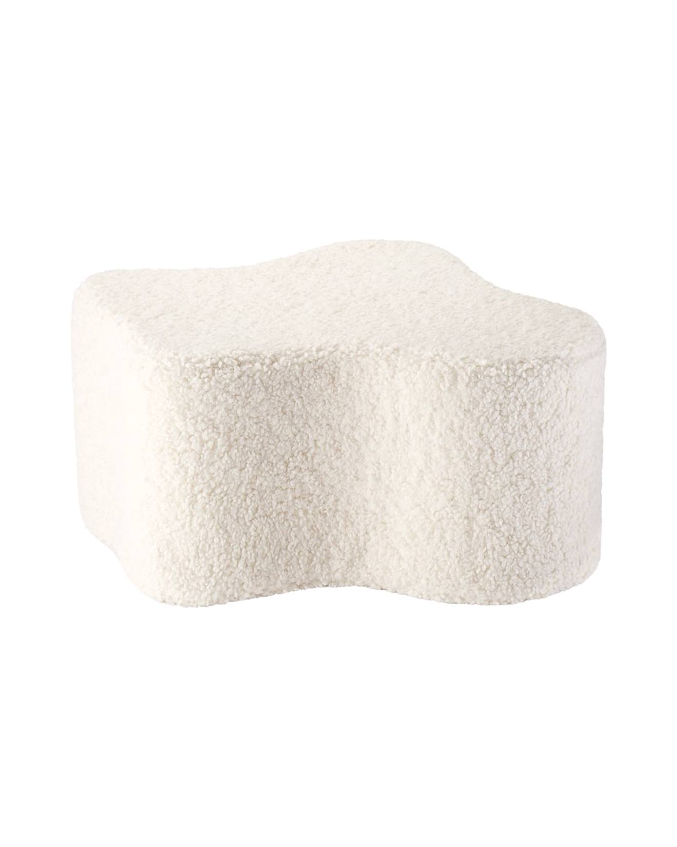 Pouf Enfant Nuage En Teddy Cream White