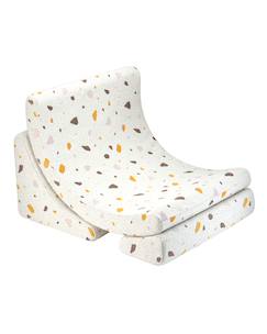Chambre et rangement-Fauteuil de jeu enfant - pouf design lune design terrazzo