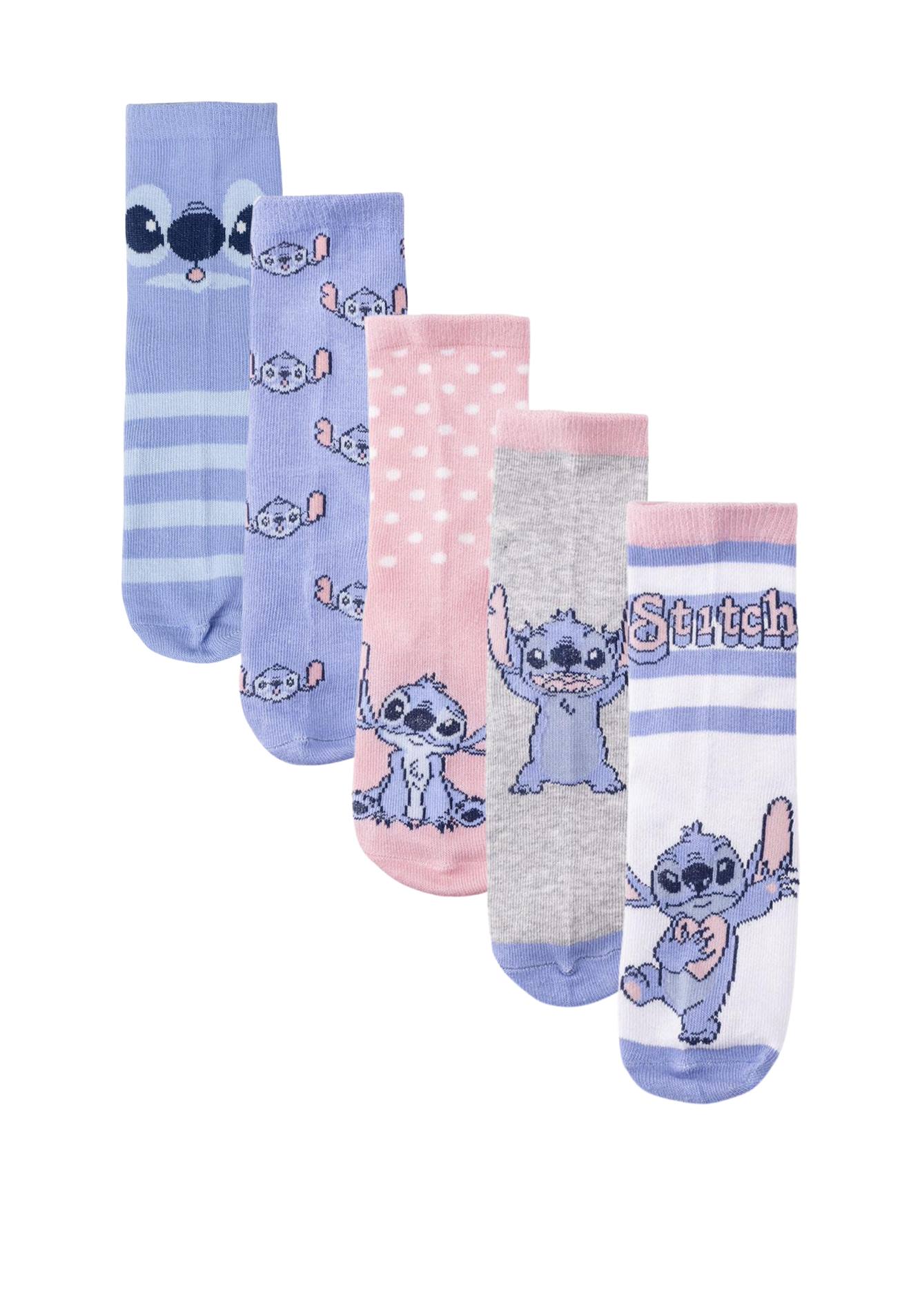 Pack De Chaussettes 5 Pièces Stitch Multicolor