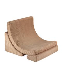 Chambre et rangement-Fauteuil de jeu enfant - pouf design lune en velours côtelé