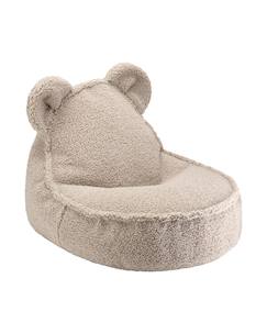 -Pouf poire ours chambre enfant - fauteuil comfortable en teddy
