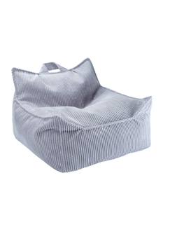 -Pouf poire chambre enfant - fauteuil comfortable en velours côtelé