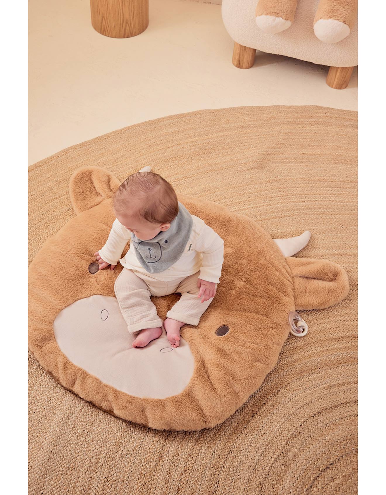 Tapis D'éveil - Fluffy Beige (Noukie's) - Image 2