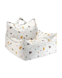 Chambre et rangement-Pouf poire enfant - fauteuil design terrazzo