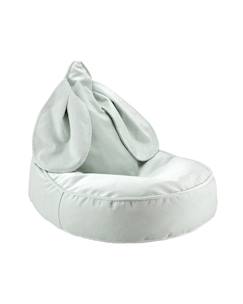 -Pouf poire lapin chambre enfant - fauteuil comfortable en velours