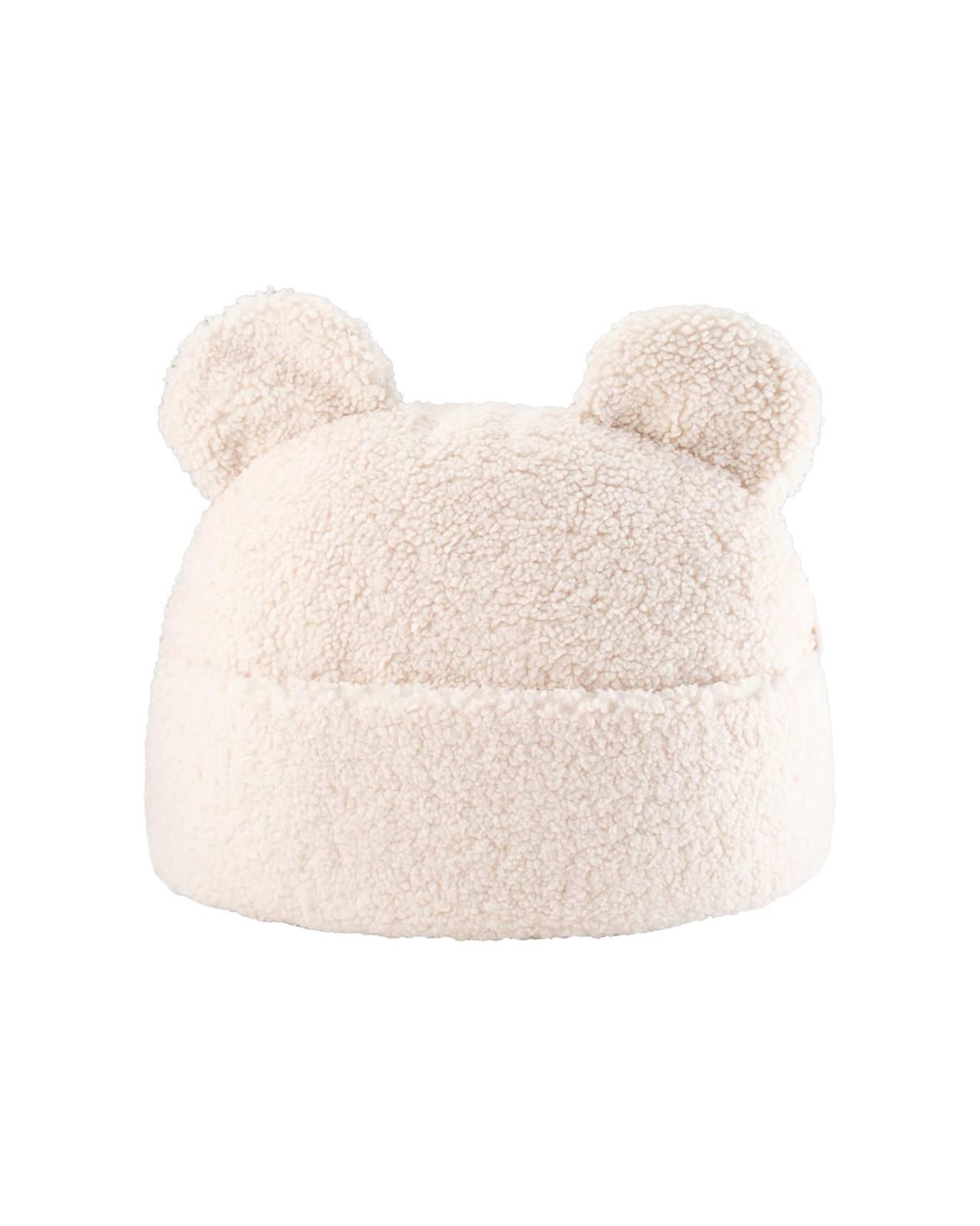 Coussin De Rangement Avec Poche Enfant - Pochette En Teddy Cream White