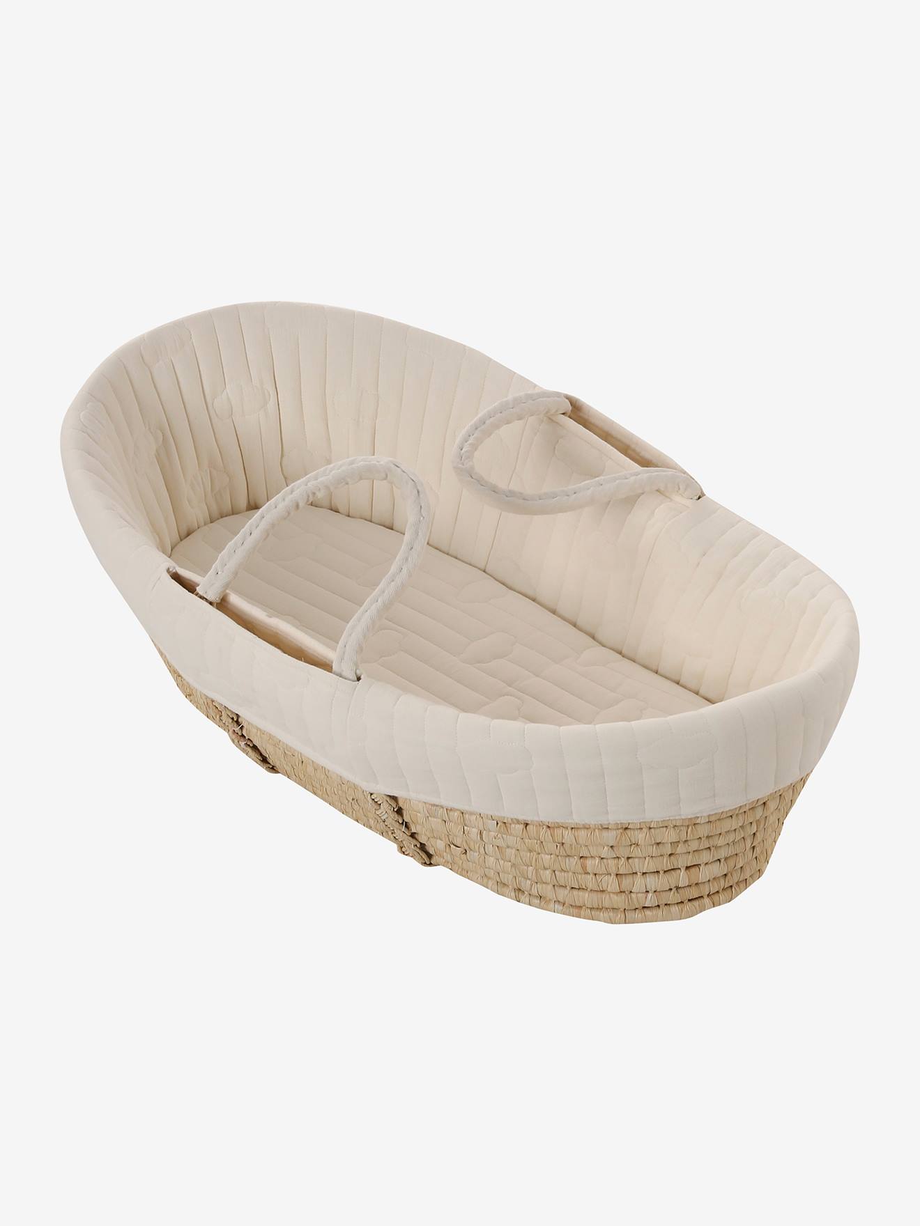 Housse pour couffin en gaze de coton nuages (Vertbaudet) - Image 1