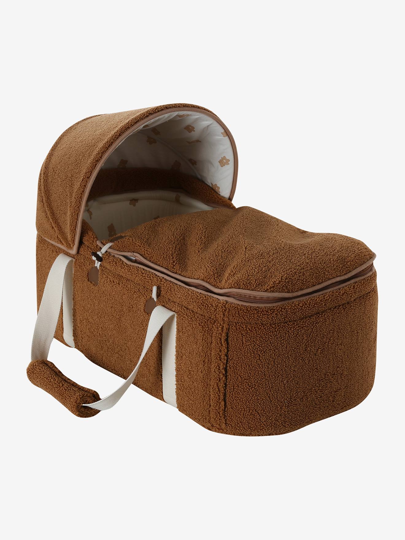 Couffin bébé souple fausse fourrure teddy (Vertbaudet) - Couverture